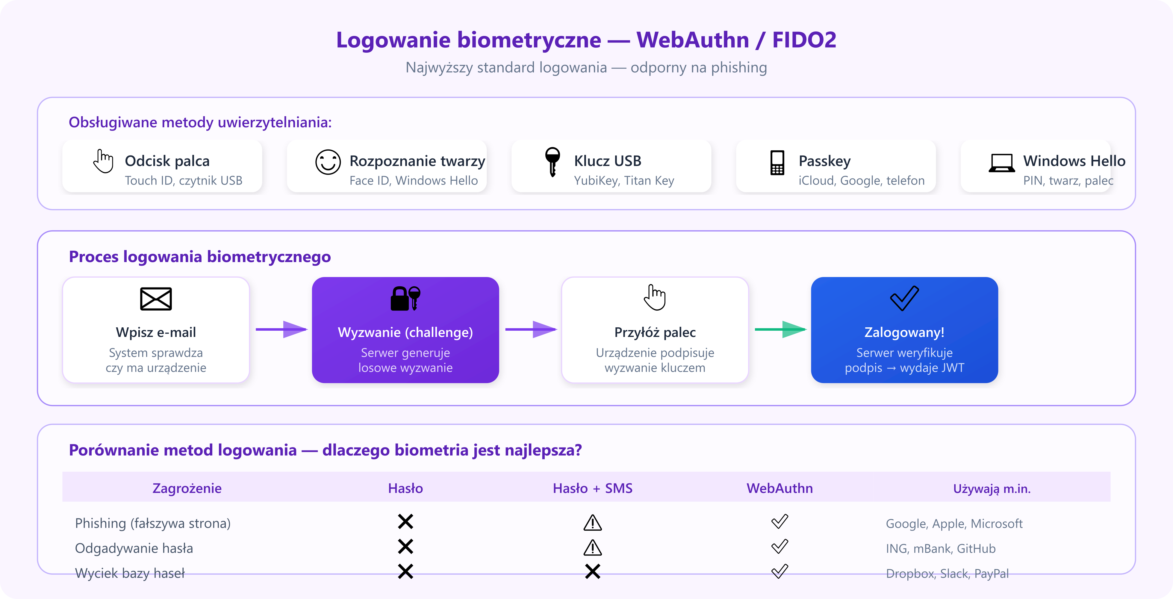 Diagram logowania biometrycznego